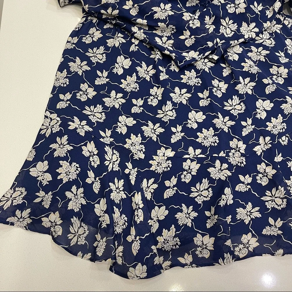 Shoshanna Navy Avila Night Out Silk Dress 2 - Picture 3 of 7